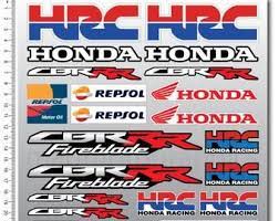 Honda Hrc Woody Racing Motorcycle Stickers Fairing Tank Decals Cbr1000rr Cbr600rr Cbr Rr Motorbike Laminated Honda Motorcycle Stickers Racing Motorcycles