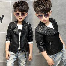 Us 20 78 Baby Boys Leather Jacket Kids Girls And Coats Spring Kids Leather Jackets Boys Casual Black S Kids Leather Jackets Kids Outerwear Baby Leather Jacket