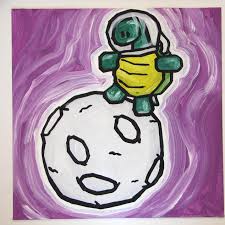 Turtle On Moon Ali Spagnola Now this is fabulous add this hunk to your drinking test and it's a party. turtle on moon ali spagnola