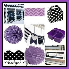 Black And White Bulletin Board Classroom I Heart School Inspiration Boards Purple Classroom Decor Classroom Decor Themes Elementary Classroom Decor