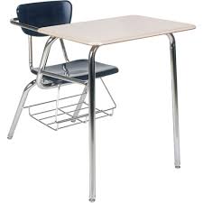 3000 Series Combo School Desk with Book Rack - 18" Seat Height | Schools In