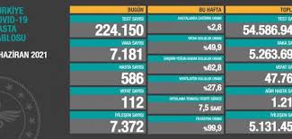 Türkiye 8 haziran 2021 koronavirüs vaka ve ölü sayısı! Turkiye 2 Haziran 2021 Korona Tablosu