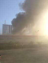 The cause of the fire outbreak could not be immediately ascertained but itwas learnt that many fire fighters are still battling to put it out. Breaking Popular Ebeano Supermarket In Lekki Is On Fire Bellanaija