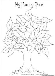Free Printable Coloring Page For Kids With Leaves And Tree Trunk To Color Family Tree Printable Family Tree Craft Family Tree For Kids