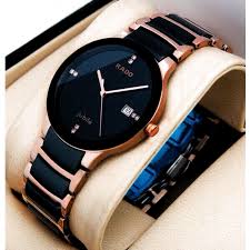 Black And Rose Gold Watch Womens Rado Centrix Black Dial Womens Watch Rose Gold In 2020 Rado Watches Women Watches Women Fashion Rose Gold Watches Women