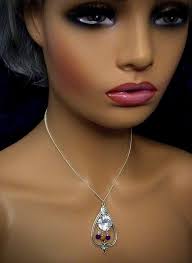 Sparkle zirconium necklace with two purple anointed lava beads, an olive  wood bead from Bethlehem