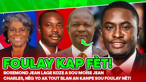 ROSEMOND JEAN LAGE KOZE A SOU MOÏSE JEAN CHARLES, NÈG YO AK TOUT BLAN AN  KANPE SOU FOULAY NÈT