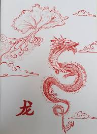 Chinese Dragon Etsy In 2020 Dragon Illustration Japanese Dragon Tattoos Red Dragon Tattoo