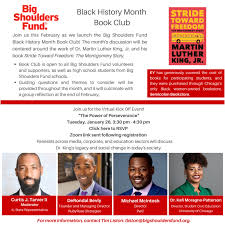 Books for black history month 2021. The Power Of Perseverance Black History Month Book Club Virtual Kick Off Event Big Shoulders Fund