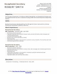 You'll need to apply to each job with a strong medical resume that emphasizes your relevant skills, experiences, and abilities. Receptionist Secretary Resume Samples Qwikresume
