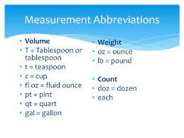 Turn that cucumber into a nearly inst. Measurement Abbreviations Ppt Video Online Download