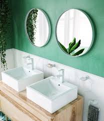 Add a few mirrors in your home to both add light and create the illusion of more space. Matt White Docklands Round 80cm Bathroom Mirror 600mm Circular