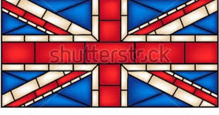 Flag Of The United Kingdom Union Jack Scotland Wales England Northern Ireland In Stained Glass Window Style Vec Flag Drawing Wales Flag Window Painting