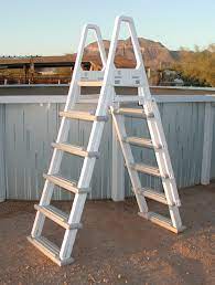 Steps are an essential part of an above ground pool. Above Ground Pool Ladders