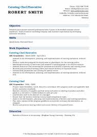 Catering Chef Resume Samples Qwikresume