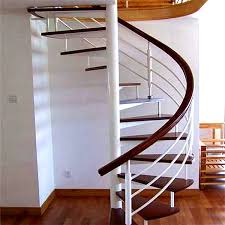 These rails are also kiln dried after treatment drastically decreasing the possibility of defects and gives the ability to apply a finish your rails prior to installation. Space Saving Restuarant Project Prefabricated Iron Grill Spiral Staircase Designs Wood Stair Treads Solid