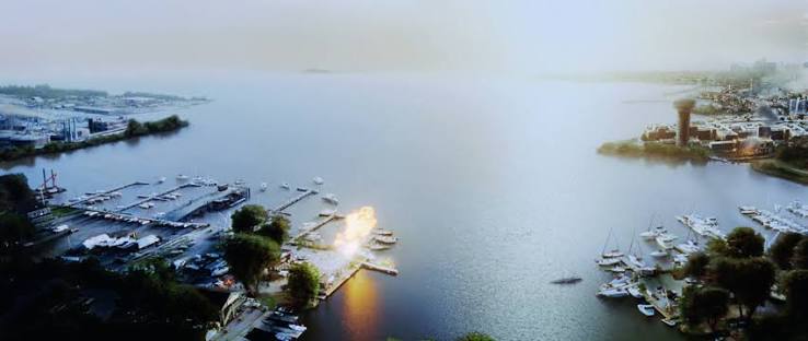 In Dawn of the Dead [2004] you can see the island the survivors are heading  to on the horizon in this brief bird's eye view shot. : r/MovieDetails