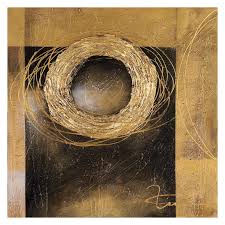 Yosemite Home Decor Golden Ring Wall Art 31w X 31h In The Yosemite Home Decor Golden Ring Wall With Images Hand Painted Wall Art Yosemite Home Decor Black Gold Decor