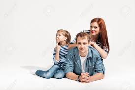 A wide variety of family studio background photo options are available to you, such as material, certification, and type. Happy Funny Family Portrait Lying On White Background Isolated Stock Photo Picture And Royalty Free Image Image 78584521