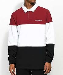 Black And White Long Sleeve Polo Deathworld Gemsbok Burgundy White Black Long Sleeve Polo Shirt Red Long Sleeve Shirt Long Sleeve Polo Red Shirt Men