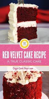 This Is A Classic Red Velvet Cake Recipe Made With Buttermilk Vinegar And A Little Cocoa Powder Th Velvet Cake Recipes Red Velvet Cake Recipe Red Velvet Cake