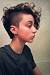 Curly Hair Shaved Sides Black Male