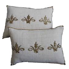 antique ottoman empire raised gold metallic embroidery pillows 1 pillows vintage pillows fancy cushions