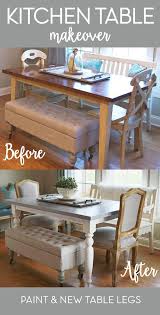 If you've been reading this blog for a few months, you'll know that a few months ago i. Kitchen Table Update Kitchen Table Makeover Painted Kitchen Tables Kitchen Table Redo