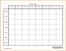 29 Images Of Boys Chore Chart Template Blank Masorler Com