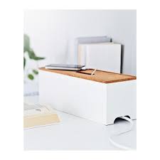 Ikea Kvissle Cable Management Box Cork White