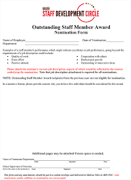 Employee of the year nomination form. Staff Development Circle C T Bauer College Of Business