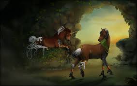 Let S Sit Here Together By Yewrezz Deviantart Com On Deviantart Mythical Creatures Art Horse Drawings Horse Art