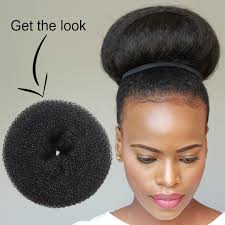 Sometimes all you want to do is gather your curly hair in a stylish updo and be done. Jumbo Hair Donut Bun Maker For Natural Hair Updo Styles Giveaway