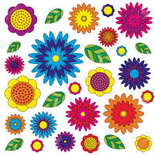 I also love orchids but that's not what i'm gonna share now. Vector Adult Coloring Book Page Irregular Floral Pattern Colored Colorful Flowers And Leaves Wildflovers Meadow Royalty Free Cliparts Vectors And Stock Illustration Image 52214460