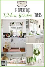 8 Ways To Dress Up The Kitchen Window Without Using A Curtain Kitchen Window Design Shabby Chic Kitchen Kitchen Design