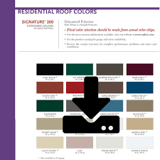 Mbci Residential Color Chart Steve Lanning Construction Inc