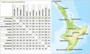 New Zealand Travel Distances Guest New Zealand