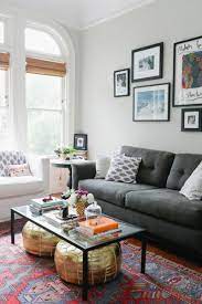 Living Room Light Gray Walls Dark Gray Couch Pops Of Color Eclectic Living Room Eclectic Living Room Design Home