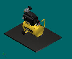 Air Compressor 3d Cad Model Library Grabcad