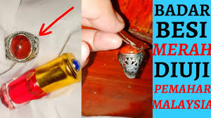Menetralisir serangan energi negatif berupa santet; Mustika Badar Besi Merah Di Uji Pemahar Malaysia Youtube