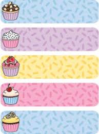 Iron On Clothing Labels Cupcake Design Etiquetas Para Impressao Etiquetas Para Doces Adesivos