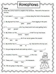 Free Homonyms Worksheets For 2nd Grade 1 2nd Grade Worksheets Homophones Worksheets 2nd Grade Grammar