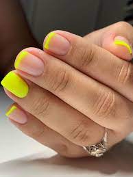 9 Stunning Modern French Manicure Ideas Stylish Belles Shiny Nails Designs Yellow Nails French Tip Nails