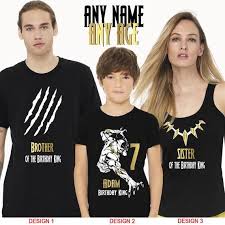 Happy Birthday Shirts For Adults Black Panther Birthday Shirts For Family Birthday Black Etsy Birthday Girl Shirt Birthday Boy Shirts Mens Birthday Party