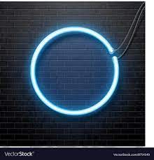 Neon Blue Circle Isolated On Black Brick Wall Vector Image Sponsored Circle Isolated Blue Background Images Dark Background Wallpaper Background Images
