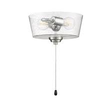 Ceiling fan light kits are a great option for customers needing light in their room as well as a fan. Universal Seeded Glass Fan Light Kit By Craftmade Lk2802 Bnk Led