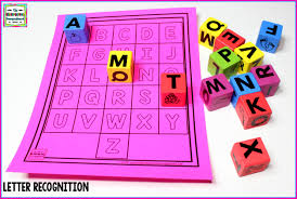 Letter recognition activities with free alphabet signs · alphabet recognition activities with blocks, . 3 Letter Identification Activities The Kindergarten Smorgasboard