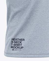 Download Men S Heather V Neck T Shirt Mockup Front Half Side View In Apparel Mockups On Yellow Images Object Mockups