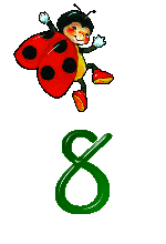 Numero Ocho Ladybug Gif Numeros Animados Pluto The Dog