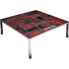 End tables and accent tables: Vintage Pia Manu Ceramic Tile Coffee Table Belgium 1960s Design Market